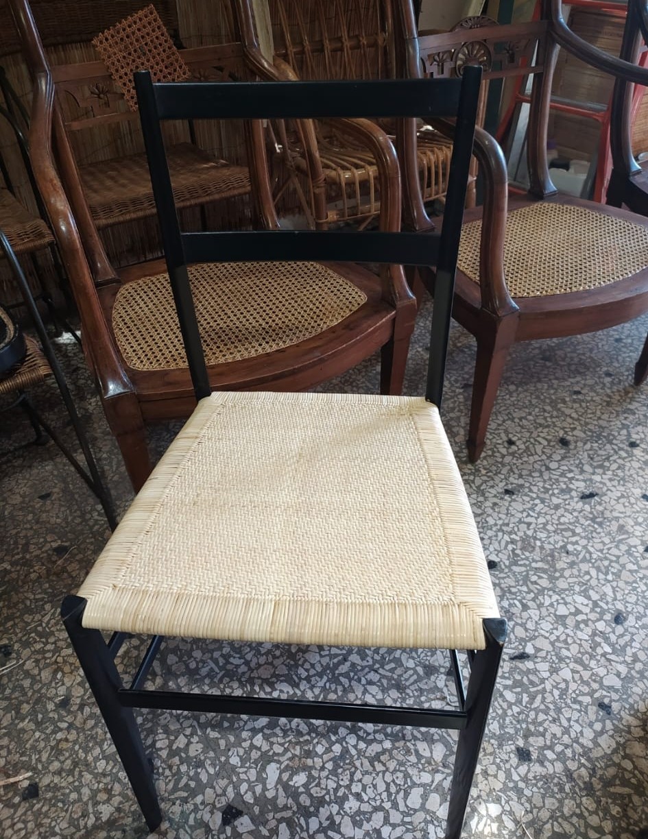Sedia superleggera con intreccio chiavarina